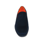 Men Tayno Dressy Casual Soft Suede Comfortable Slip on Loafer #ALPHA S Navy - J.Valintin Men's Wear Legend - 100879
