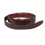 Men VALENTINI Leather Track Belt Adjustable Removable Buckle V502 Brown - J.Valintin Men's Wear Legend - 92135