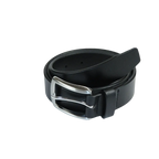Men VALENTINI solid Leather Belt Classic Pin Buckle Big Sizes V801 black - J.Valintin Men's Wear Legend - 92176