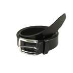 Men VALENTINI solid Leather Belt Classic Pin Buckle Big Sizes V801 black - J.Valintin Men's Wear Legend - 92176