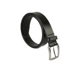 Men VALENTINI solid Leather Belt Classic Pin Buckle Big Sizes V801 black - J.Valintin Men's Wear Legend - 92176