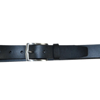 Men VALENTINI solid Leather Belt Classic Pin Buckle Big Sizes V801 black - J.Valintin Men's Wear Legend - 92176