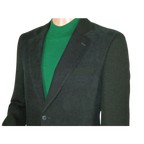 Men ZACCHI Velour Velveteen Hounds tooth Blazer Sport Coat DUANE 74524 Green - J.Valintin Men's Wear Legend - 98757