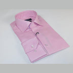 Mens 100% Cotton Oxford Shirt Manschett by Quesste Turkey Slim Fit 4029 - 02 Pink - J.Valintin Men's Wear Legend - 96854