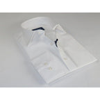 Mens 100% Cotton Shirt From Turkey Manschett by Quesste Slim Fit 4029 - 01 White - J.Valintin Men's Wear Legend - 96849