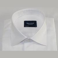 Mens 100% Cotton Shirt From Turkey Manschett by Quesste Slim Fit 4029 - 01 White - J.Valintin Men's Wear Legend - 96849