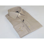 Mens 100% Cotton Shirt From Turkey Manschett by Quesste Slim Fit 4029 - 10 Tan - J.Valintin Men's Wear Legend - 96869