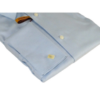 Mens 100% Egyptian Cotton Shirt French Cuffs Wrinkle resistance Enzo 61102 Blue - J.Valintin Men's Wear Legend - 393