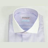 Mens 100% Italian Cotton Shirt High Quality Non Iron SORRENTO Turkey 4443 Lilac - J.Valintin Men's Wear Legend - 96761