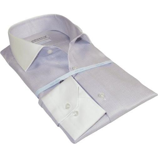 Mens 100% Italian Cotton Shirt High Quality Non Iron SORRENTO Turkey 4443 Lilac - J.Valintin Men's Wear Legend - 96761