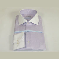 Mens 100% Italian Cotton Shirt High Quality Non Iron SORRENTO Turkey 4443 Lilac - J.Valintin Men's Wear Legend - 96761