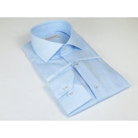 Mens 100% Italian Cotton Shirt High Quality Non Iron SORRENTO Turkey 4525 Blue - J.Valintin Men's Wear Legend - 96789