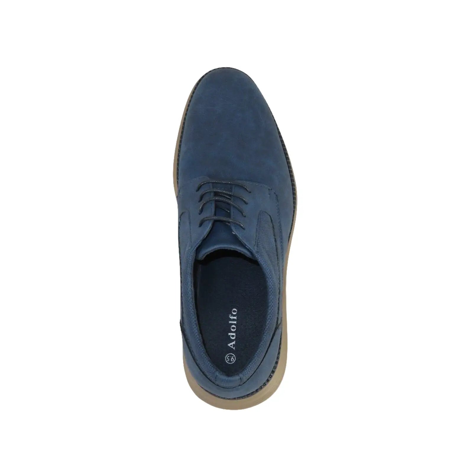 Men's Adolfo Shoes Soft Comfortable Dress Casual Light Weight Lace Up 3240 Navy - J.Valintin Men's Wear Legend - 99128