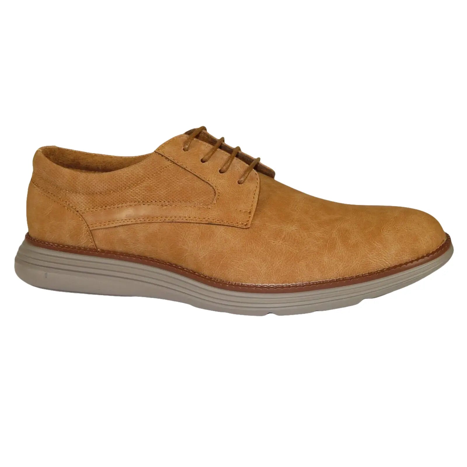 Men's Adolfo Shoes Soft Comfortable Dress Casual Light Weight Lace Up 3240 Tan - J.Valintin Men's Wear Legend - 99137