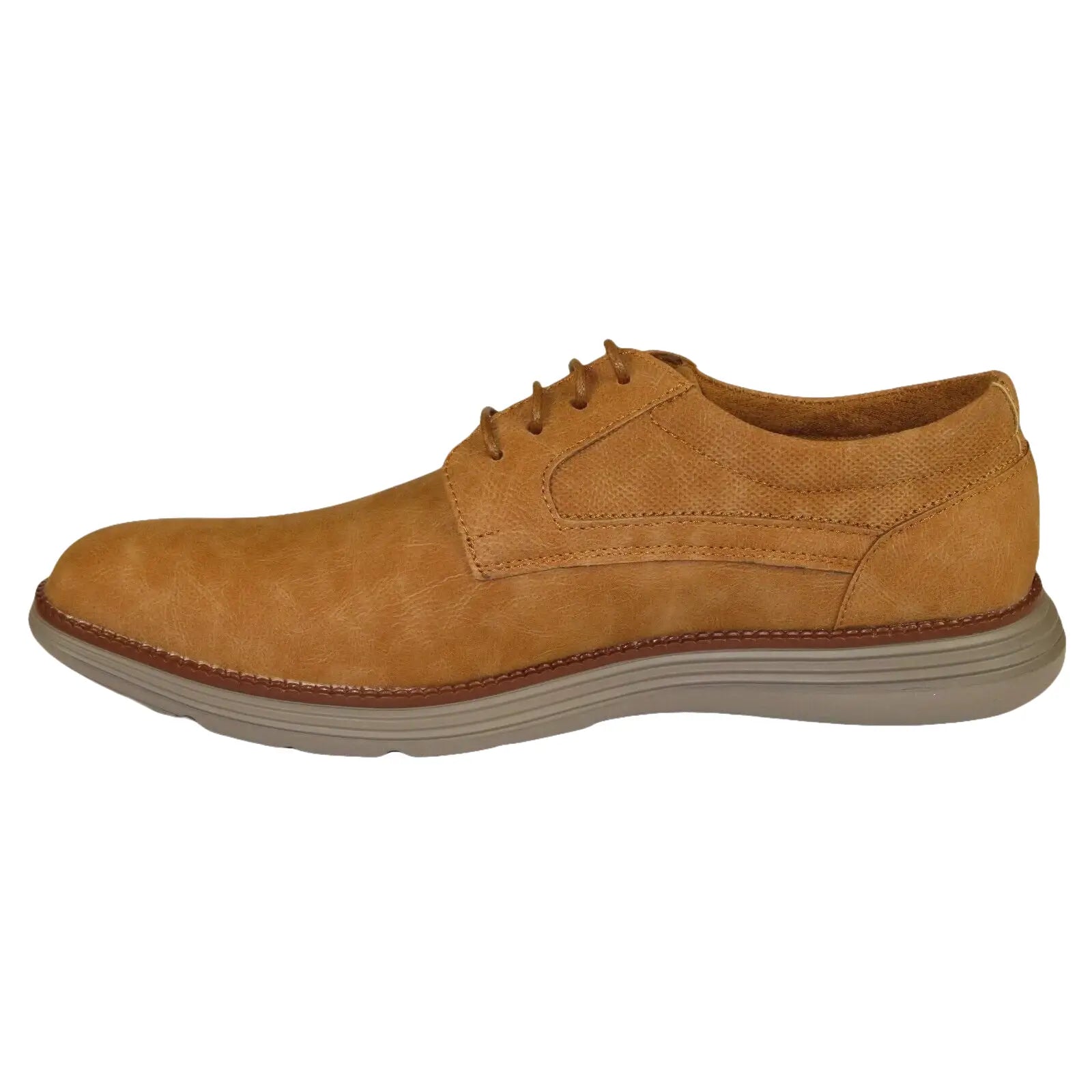 Men's Adolfo Shoes Soft Comfortable Dress Casual Light Weight Lace Up 3240 Tan - J.Valintin Men's Wear Legend - 99137