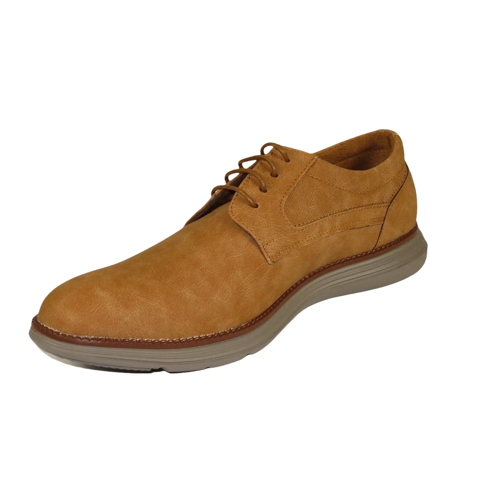 Men's Adolfo Shoes Soft Comfortable Dress Casual Light Weight Lace Up 3240 Tan - J.Valintin Men's Wear Legend - 99137