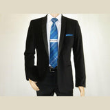 Mens Adolfo Velvet Dinner Jacket Shawl Satin Stage singer 3010J Black Formal - J.Valintin Men's Wear Legend - 1976