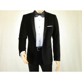 Mens Adolfo Velvet Dinner Jacket Shawl Satin Stage singer 3010J Black Formal - J.Valintin Men's Wear Legend - 1976