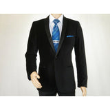 Mens Adolfo Velvet Dinner Jacket Shawl Satin Stage singer 3010J Black Formal - J.Valintin Men's Wear Legend - 1976