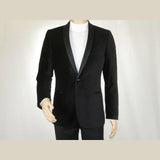 Mens Adolfo Velvet Dinner Jacket Shawl Satin Stage singer 3010J Black Formal - J.Valintin Men's Wear Legend - 1976