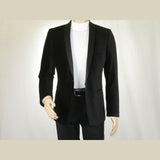 Mens Adolfo Velvet Dinner Jacket Shawl Satin Stage singer 3010J Black Formal - J.Valintin Men's Wear Legend - 1976