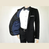 Mens Adolfo Velvet Dinner Jacket Shawl Satin Stage singer 3010J Black Formal - J.Valintin Men's Wear Legend - 1976