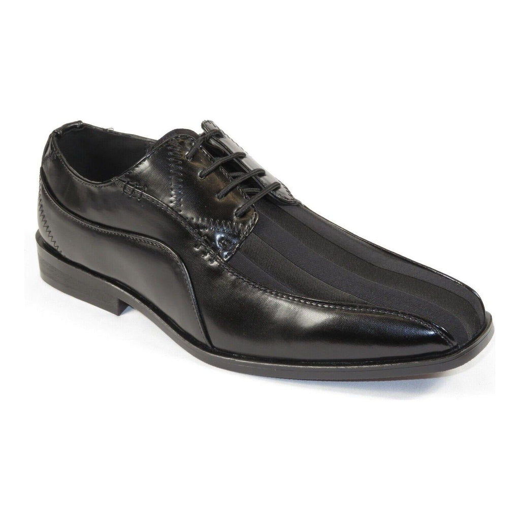 Mens AFTER MIDNIGHT Formal Stage Prom Award Tux shoes Satin 2 Tone 7925 Black - J.Valintin Men's Wear Legend - 98264