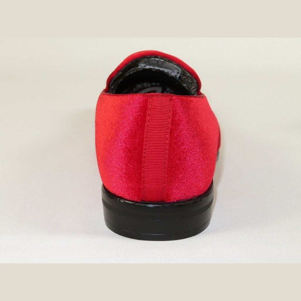 Mens AFTER MIDNIGHT Formal Stage Prom Award Tux shoes Velvet 6660 Christmas Red - J.Valintin Men's Wear Legend - 98225