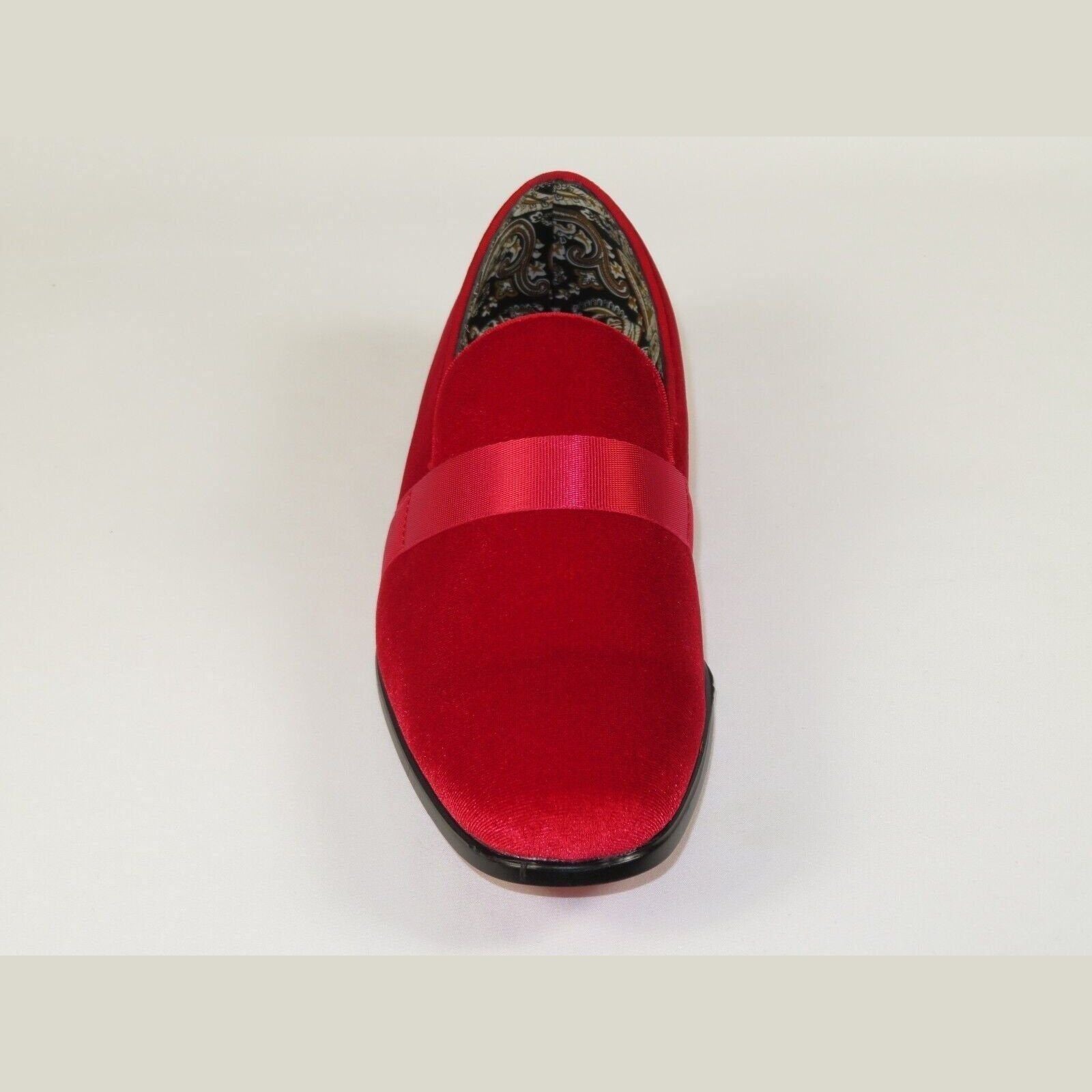 Mens AFTER MIDNIGHT Formal Stage Prom Award Tux shoes Velvet 6660 Christmas Red - J.Valintin Men's Wear Legend - 98225