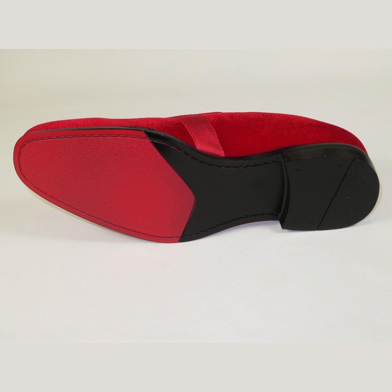 Mens AFTER MIDNIGHT Formal Stage Prom Award Tux shoes Velvet 6660 Christmas Red - J.Valintin Men's Wear Legend - 98225