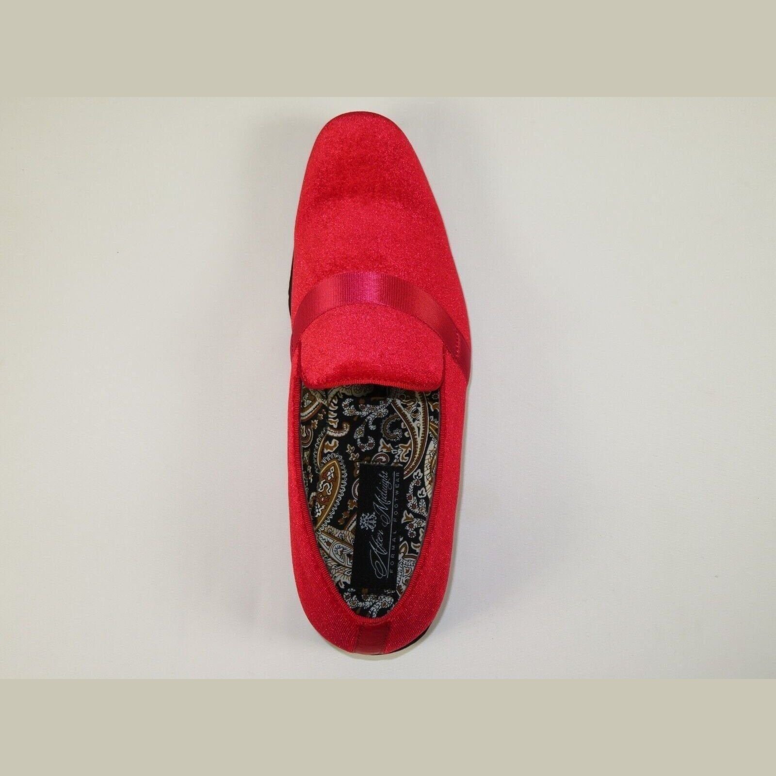 Mens AFTER MIDNIGHT Formal Stage Prom Award Tux shoes Velvet 6660 Christmas Red - J.Valintin Men's Wear Legend - 98225