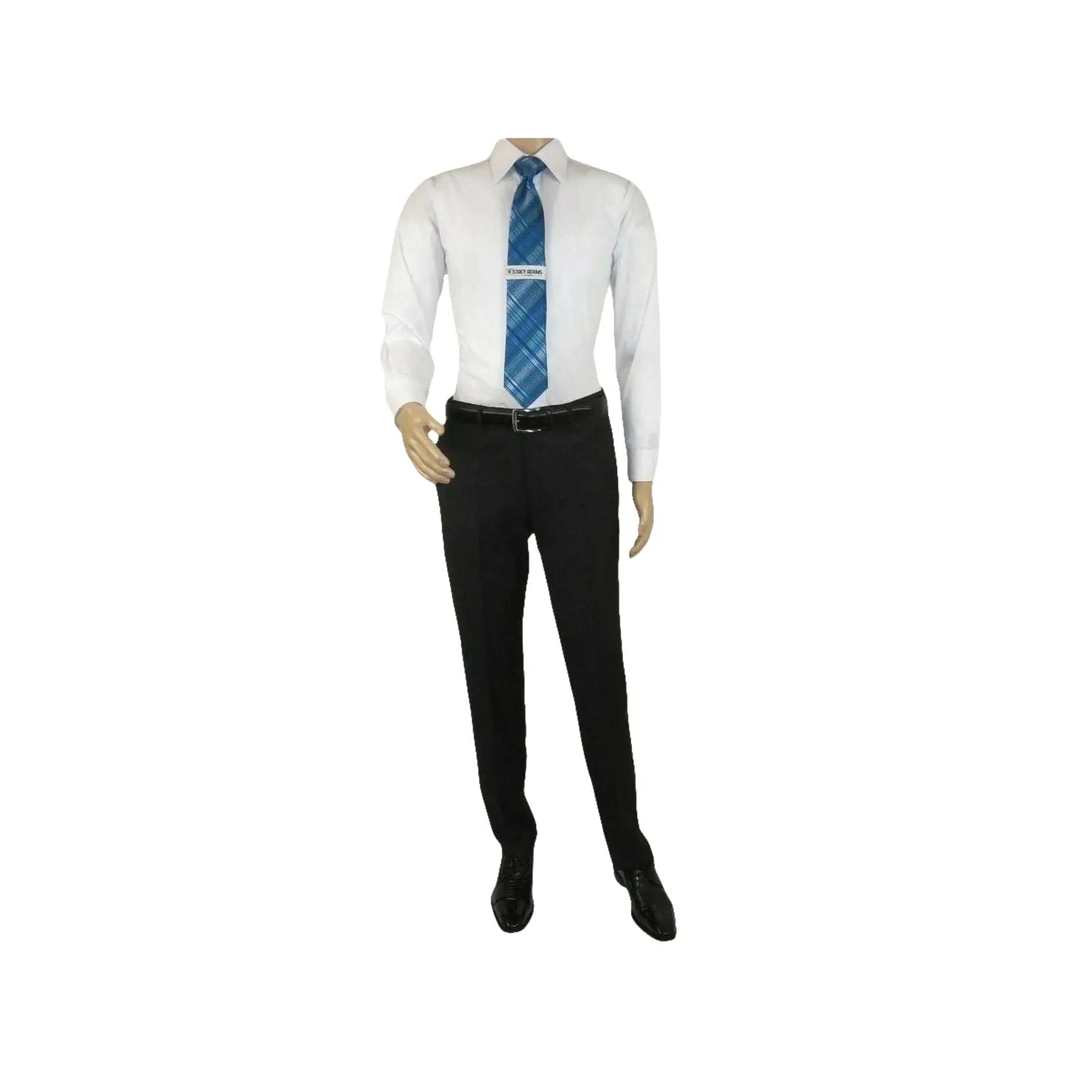 Mens Angelo Rossi 3PC vested Formal or Business Suit poly Rayon 320 Black - J.Valintin Men's Wear Legend - 1719