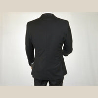 Mens Angelo Rossi 3PC vested Formal or Business Suit poly Rayon 320 Black - J.Valintin Men's Wear Legend - 1719