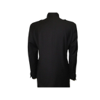 Mens Apollo King Banded Collarless suit Chinese Mandarin Wide leg AG91 Black - J.Valintin Men's Wear Legend - 31703