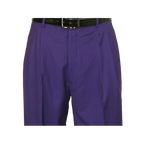 Mens Apollo King Banded Collarless suit Chinese Mandarin Wide leg AG95 Purple - J.Valintin Men's Wear Legend - 74411