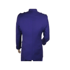 Mens Apollo King Banded Collarless suit Chinese Mandarin Wide leg AG95 Purple - J.Valintin Men's Wear Legend - 74411