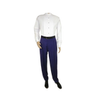 Mens Apollo King Banded Collarless suit Chinese Mandarin Wide leg AG95 Purple - J.Valintin Men's Wear Legend - 74411