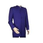Mens Apollo King Banded Collarless suit Chinese Mandarin Wide leg AG95 Purple - J.Valintin Men's Wear Legend - 74411