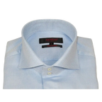 Men's Axxess Turkey Shirt 100% Egyptian Cotton High Collar 224 - 02 Blue Pique - J.Valintin Men's Wear Legend - 224 - 02 Blue - L