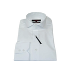 Men's Axxess Turkey Shirt 100% Egyptian Cotton High Collar 224 - 03 White Pique - J.Valintin Men's Wear Legend - 224 - 03 white - M