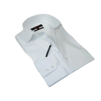 Men's Axxess Turkey Shirt 100% Egyptian Cotton High Collar 224 - 03 White Pique - J.Valintin Men's Wear Legend - 224 - 03 white - M