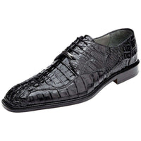 Mens Belvedere Business Shoes Chapo Genuine Crocodile Leather Formal 1465 Black - J.Valintin Men's Wear Legend - 1465 black_9_Me