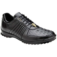 Mens Belvedere Genuine Hornback Caiman Crocodile and Soft Calf Astor Black 33599 - J.Valintin Men's Wear Legend - Astor - Black 33599_8