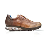 Men's Belvedere George Sneaker Multi Rust Ostrich Hand Painted Shoes E16 - J.Valintin Men's Wear Legend - George E16 Multi Rust_9