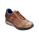 Men's Belvedere George Sneaker Multi Rust Ostrich Hand Painted Shoes E16 - J.Valintin Men's Wear Legend - George E16 Multi Rust_9