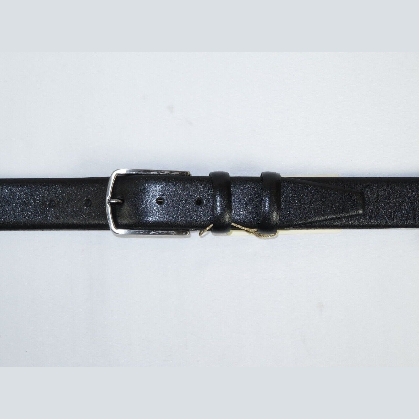 Mens Black Genuine Leather Belt PIERO ROSSI Turkey Soft Full Grain #Black - A - J.Valintin Men's Wear Legend - 97168