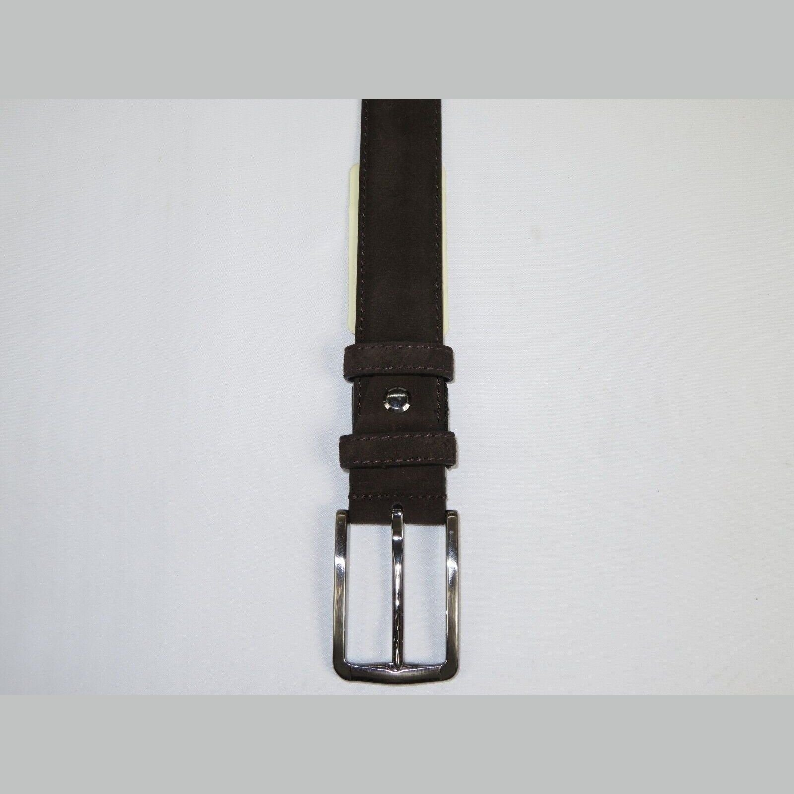 Mens Brown Genuine Suede Soft Leather Belt PIERO ROSSI From Turkey # Brown - C - J.Valintin Men's Wear Legend - 97182