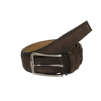 Mens Brown Genuine Suede Soft Leather Belt PIERO ROSSI From Turkey # Brown - C - J.Valintin Men's Wear Legend - 97182