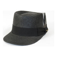 Men's Bruno Capelo Straw Hat Cadet/Baseball Telescope Legionnaire LGS701 Black - J.Valintin Men's Wear Legend - LGS701 - Black - S