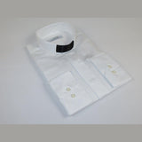 Mens CEREMONIA Clergy Pastor Priest Shirt 100% Cotton Turkey #stn 13 HYB White - J.Valintin Men's Wear Legend - 96989